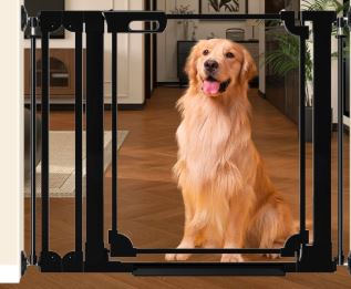 Foreng Clear Baby Gate 29.5"-37.7" Wide Pet Gate